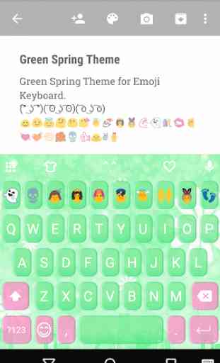 Green Spring Emoji Keyboard 1