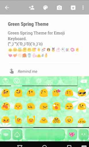 Green Spring Emoji Keyboard 2