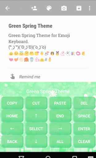 Green Spring Emoji Keyboard 3