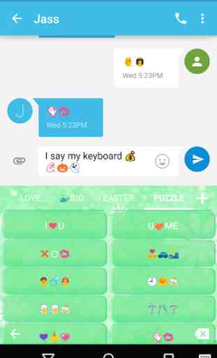 Green Spring Emoji Keyboard 4