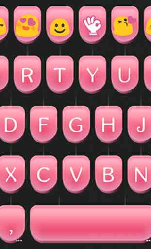 Pink Type Writer Keyboard Skin 4
