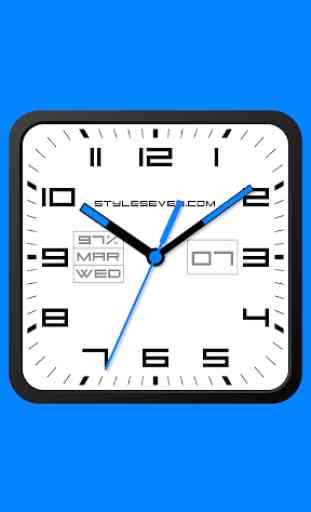 Square Analog Clock-7 1