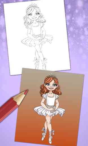mágica ballerina para colorir jogo páginas do livr 4