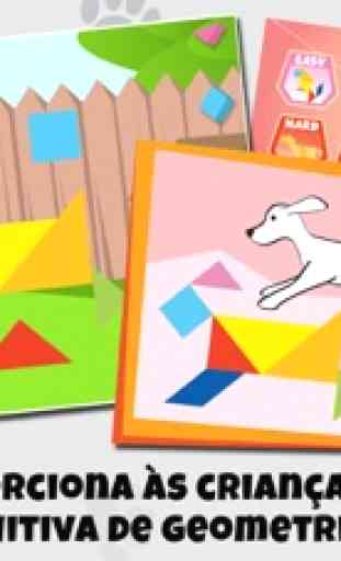 Swipea Puzzles Tangram Para Crianças: Cães 1