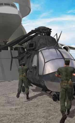 Exército Helicóptero Transporter Pilot Simulator 3
