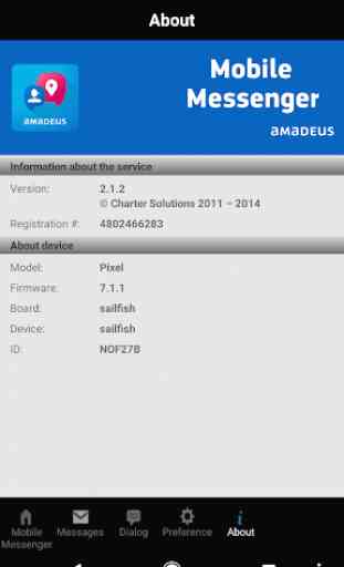 Amadeus Mobile Messenger 3