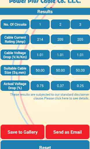 Cable Size Calculator 3