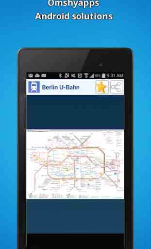Berlin mapa do metrô (U-Bahn) 1