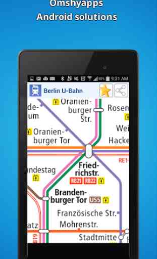 Berlin mapa do metrô (U-Bahn) 2