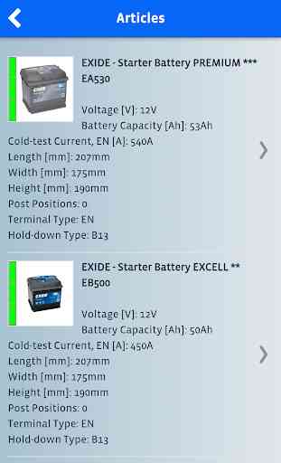 EXIDE Battery Finder 3