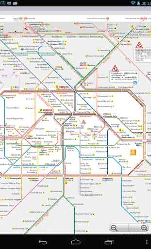 Berlim metrô (U-Bahn) Mapa 2019 3