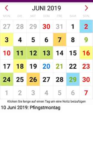 Deutsch Kalender 2020 mit Regionale Feiertage 2