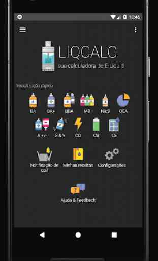 LiqCalc - Calculadora de E-Liquid 1