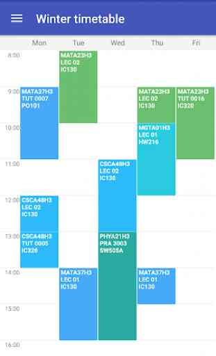UofT Timetable 3