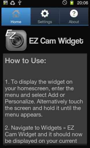 EZ Cam Widget 2