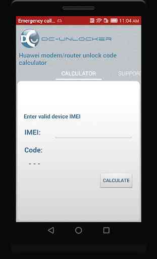 Codes Calculator for Huawei 1