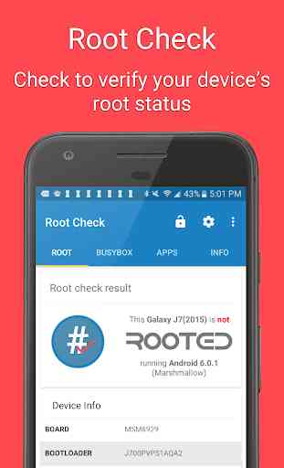 Root Check: Verificação de raiz 1