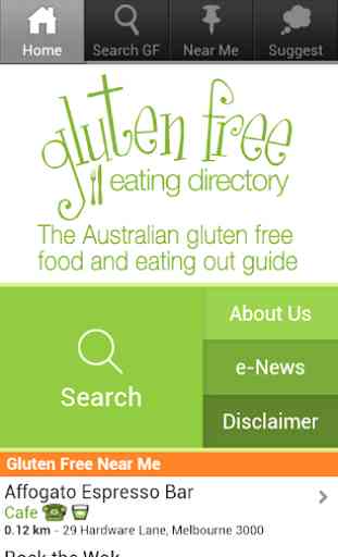 Gluten Free Eating Directory 1