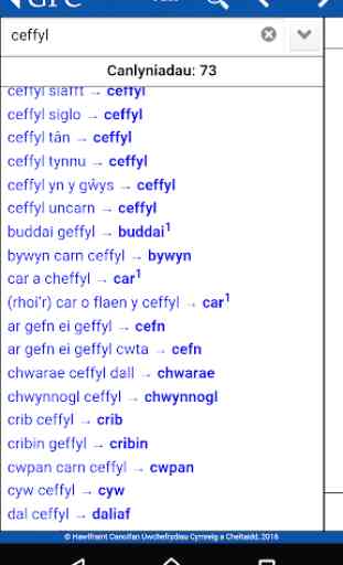 GPC Geiriadur Welsh Dictionary 3