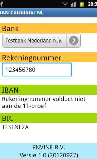 IBAN Calculator NL 4