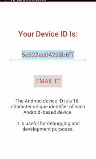 Encontre Android Device ID 1