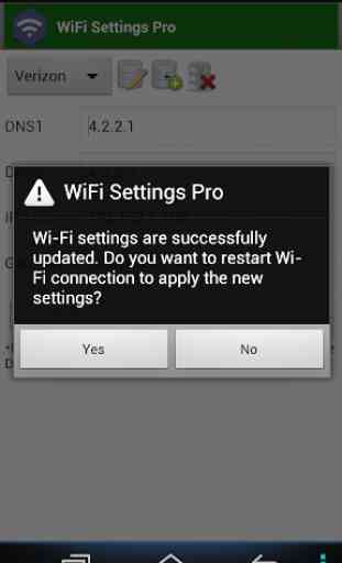 WiFi Settings (DNS,IP,..) PRO 3