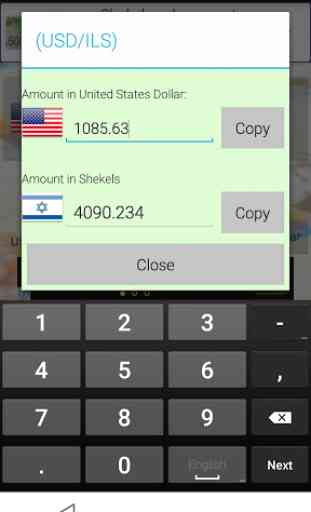 Shekel World Exchange Rates 3