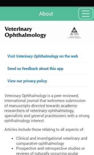 Veterinary Ophthalmology 1