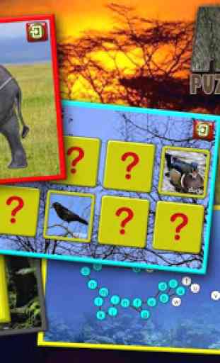 Crianças puzzle animal memória 1
