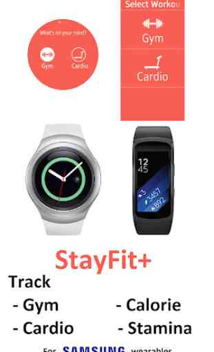 StayFit+ (Gym, Cardio, Calorie for Gear S* & Fit*) 1