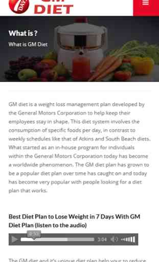 GM Diet Plan 3