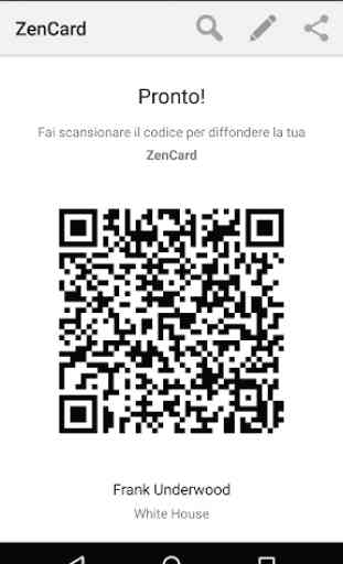 ZenCard QR Code Business Card 1