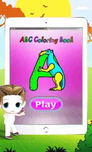 ABC Desenhe Pad : Aprenda a pintura e desenho para colorir imprimível para crianças grátis 4