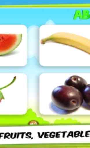 ABC Test for Kids: Aprenda Inglês - Encontrar animais, letras, números, frutas, legumes, formas, cores e objetos Livre Grátis Gratuitas 3