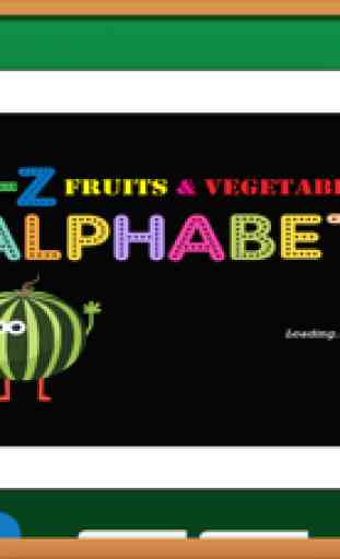 A-Z Alfabeto Inglês Kids - Frutas e Legumes 1