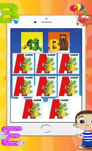 Jogo de Memória Alfabeto Para Crianças 4