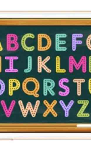 Pontilhada animal alfabeto escrever palavras para 3