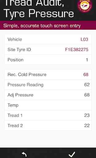 Total Tyre Control™ App 4