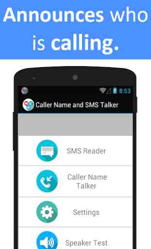 Caller Nome e SMS Talker 3