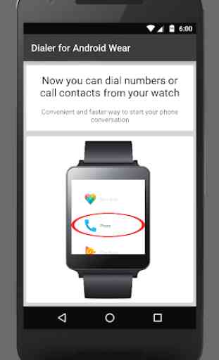 Dialer for Android Wear - Enable Watch Calling 2