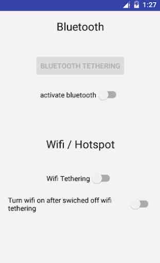 Wifi & Bluetooth Tethering 1