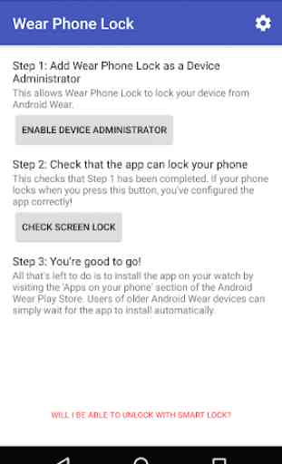 Wear Phone Lock for Wear OS 1