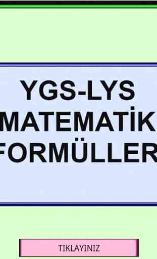 AYT TYT YKS Matematik Formülleri 1