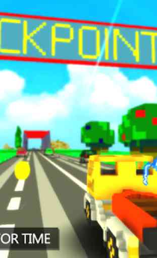 Blocky Highway Traffic Racer 3