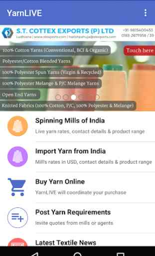 YarnLIVE - Live Yarn Rates, Cotton, Textiles, News 1