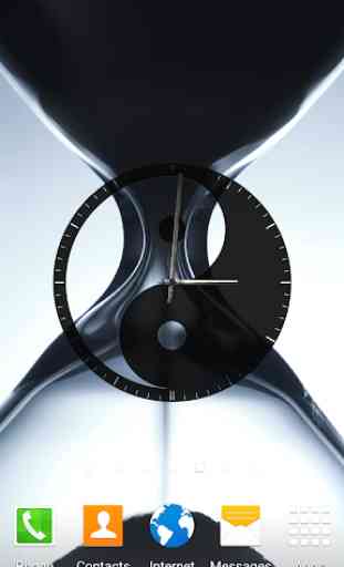 Yin Yang Clock Widget 2