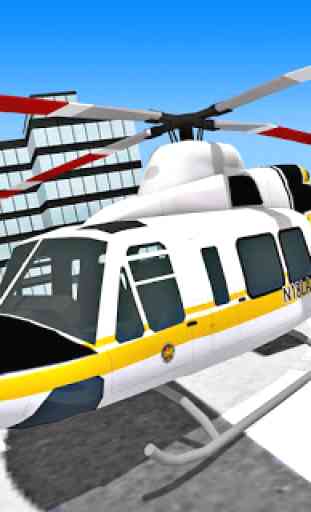 Cidade helicóptero voar simulação 1