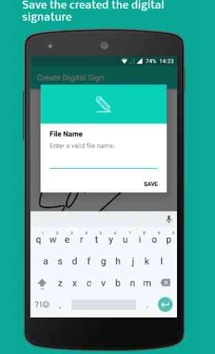 Digital Touch : Create colorful digital signature 4