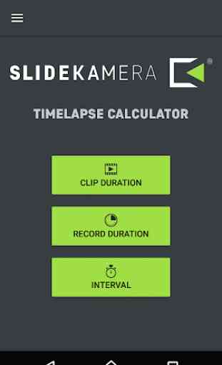 Slidekamera Timelapse Calc. 1