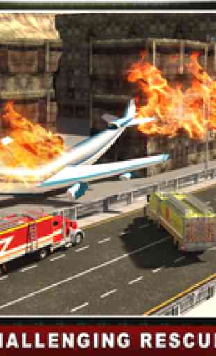 Aeroporto de resgate do caminhão Simuladores - Grandes aeródromo habilidades de condução virtuais em um ambiente de tráfego 3D realista 4